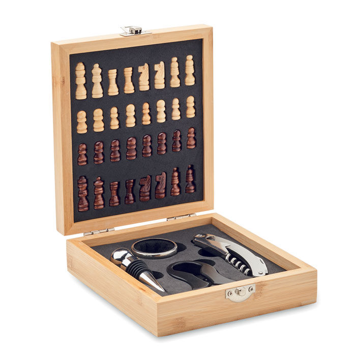 mo2393-40 CHESSET - Schackbräde & vinset - Bild 1