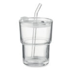 SIP - Glasmugg med sugrör 400ml