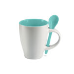 DUAL - Keramik kaffemugg med sked